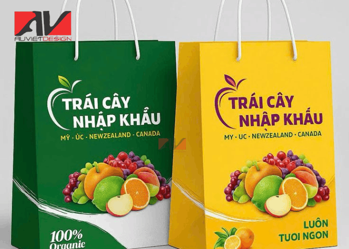 In Túi Giấy Ivory Đựng Trái Cây Giá Rẻ Hà Nội